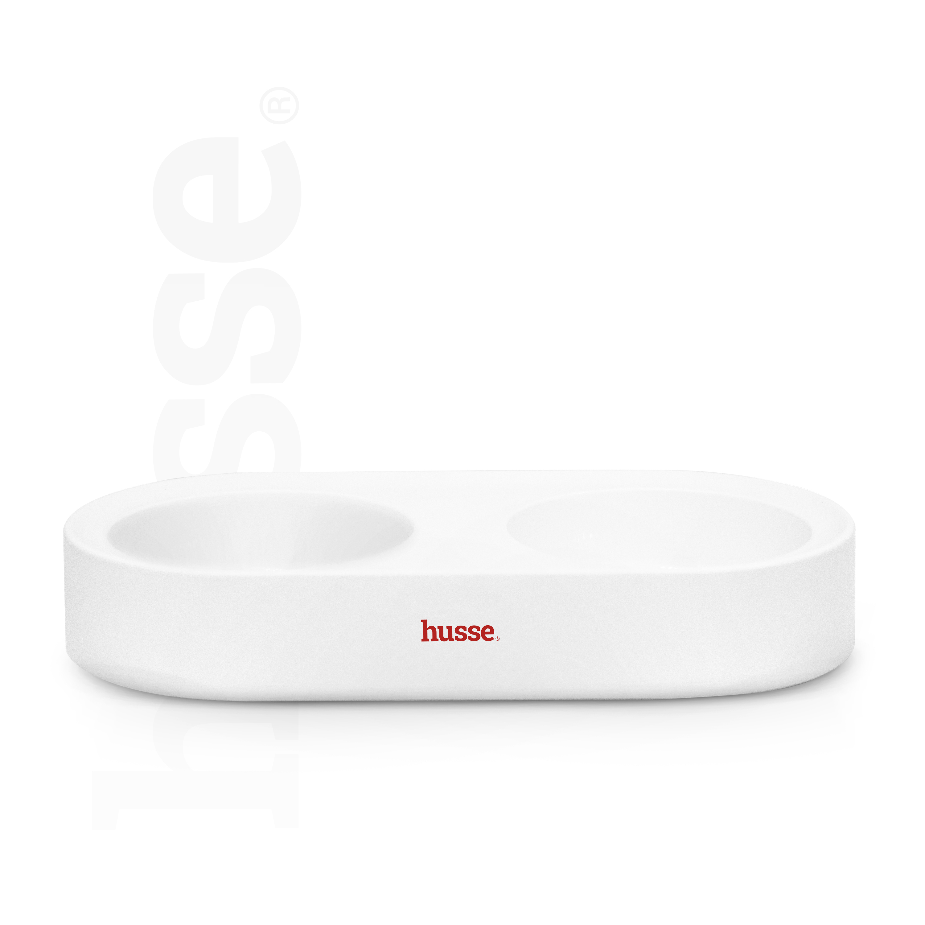 Dubbel, 1 pc | Double pet bowl made from durable plastic