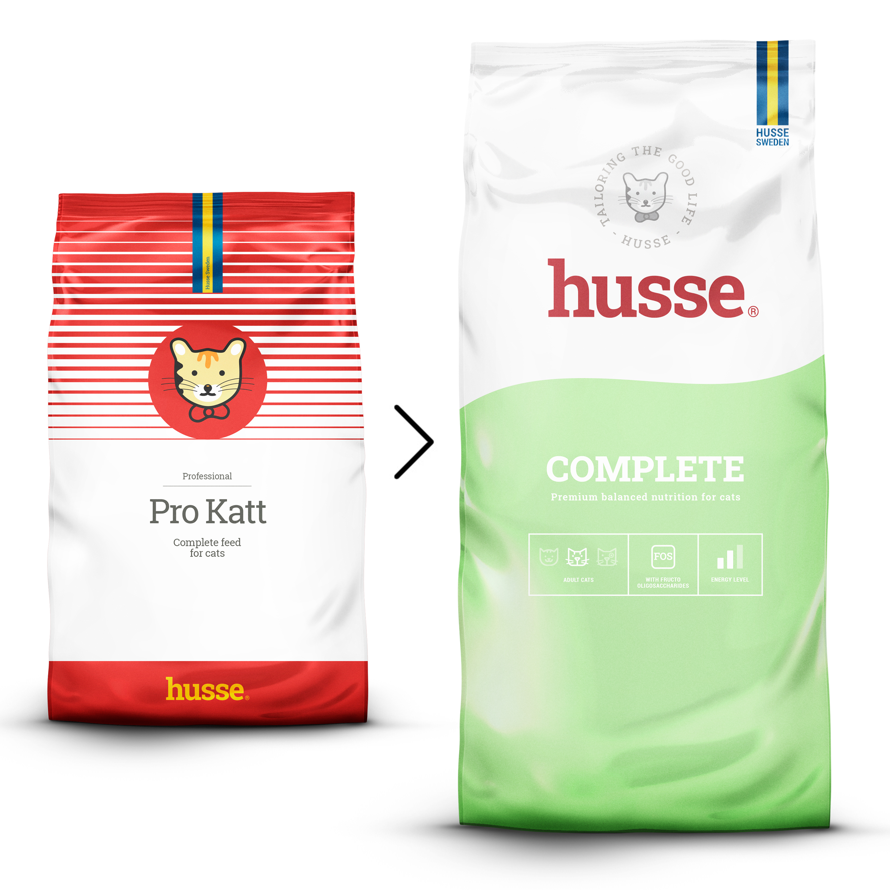 Pro Katt, 2 x 15kg - Husse Natural Complete Adult Dry Cat Food Chicken Based Added Taurine