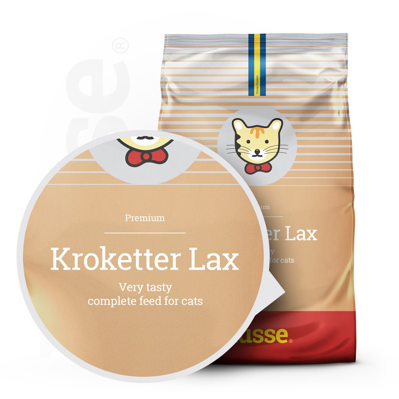 Kroketter Lax, 2kg - Husse Natural Complete Adult Delicious Dry Cat Food Fish Based High Protein