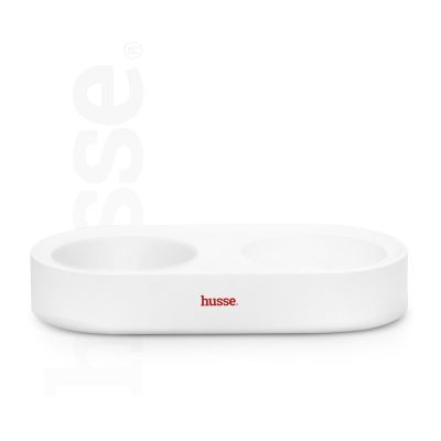 Dubbel, 1 pc | Double pet bowl made from durable plastic