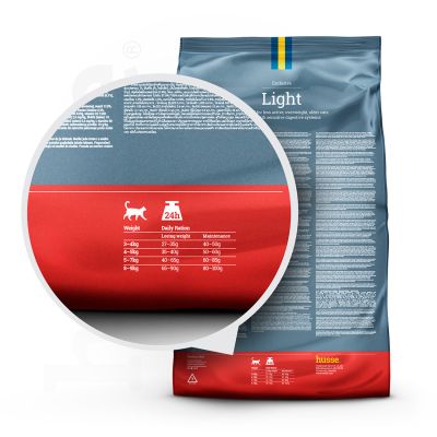 Exclusive Light, 2kg - Husse Natural Complete Adult Light Delicious Dry Cat Food Chicken & Rice Obesity and Weight Management