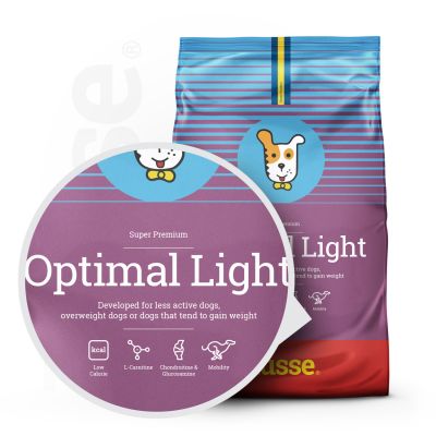 Optimal Light, 7kg - Husse Natural Complete Adult Dry Dog Food Chicken Based Low Fat