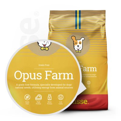 Opus Farm, 2 x 12kg - Husse Natural Complete Adult Dry Dog Food Chicken & Potatoe Grain-Free Hypoallergenic