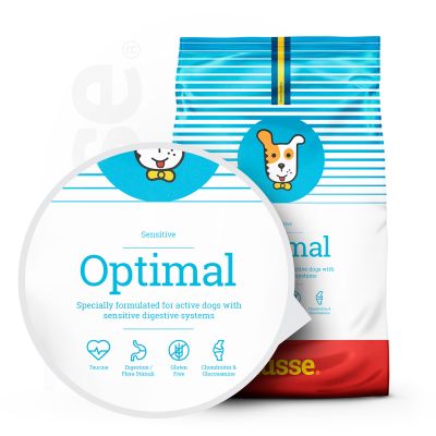Sensitive Optimal, 2 x 12.5kg - Husse Natural Complete Adult Dry Dog Food Chicken & Rice Low Fat Gluten-Free Hypoallergenic