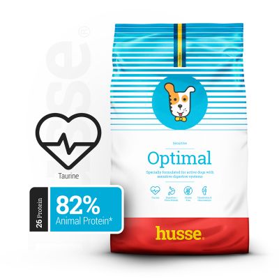 Sensitive Optimal, 2 x 12.5kg - Husse Natural Complete Adult Dry Dog Food Chicken & Rice Low Fat Gluten-Free Hypoallergenic