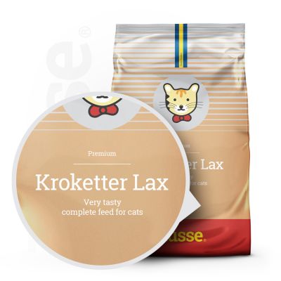Kroketter Lax, 2kg - Husse Natural Complete Adult Delicious Dry Cat Food Fish Based High Protein